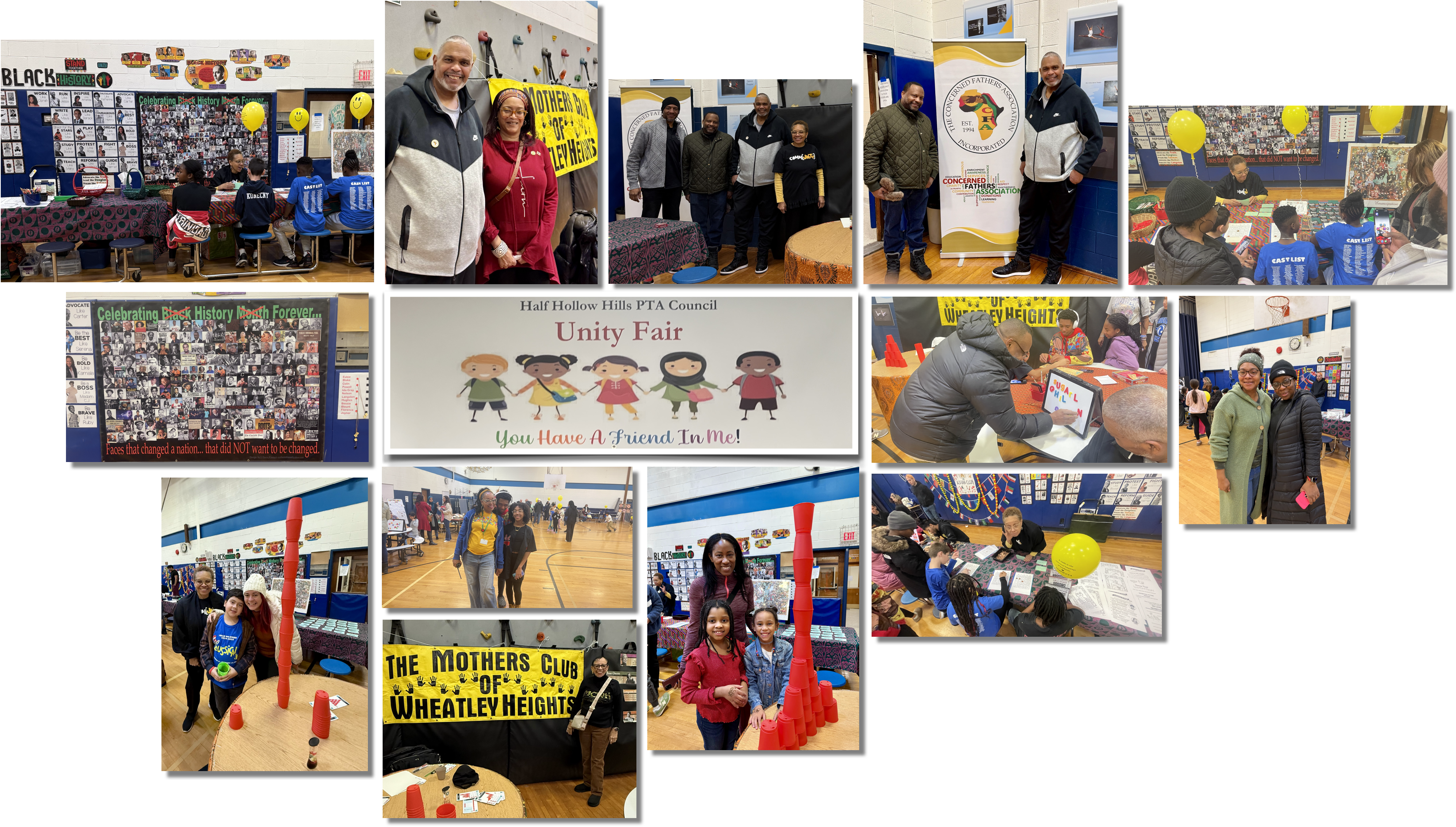 HHH Middle School Unity Fair collage